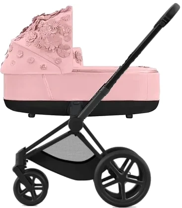 Zestaw 1w1 Cybex Rama Priam 4.0 Matt Black & Gondola Priam 2.0 Simply Flowers Pink