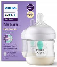 Responsywna Butelka Natural z wentylem Air Free 125ml