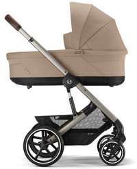 || Zestaw 3w1 Cybex BALIOS S Lux 2.0 (tpe) Almond Beige & fotelik 0-13 kg Cloud T (Plus)  Cozy Beige