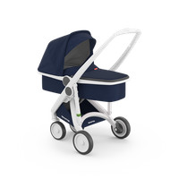 Greentom Wózek Głęboki Carrycot (v.2.1) White-Blue