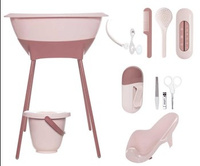 Zestaw kąpielowy 8 elem.LUMA Blossom Pink