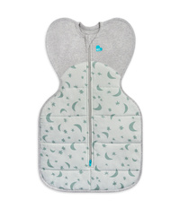 Otulacz Swaddle UP - rozmiar M - oliwkowy, księżyc - ETAP 1 Extra Warm