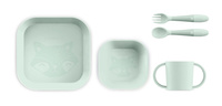 Zestaw stołowy 5-częściowy kwadratowy Dolce - Miętowy