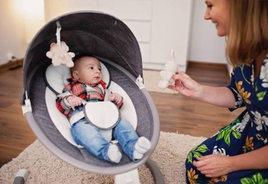 SATYA LEŻACZEK/HUŚ ROCKING RELAKS RELAX Grey