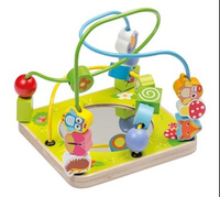 Drewniany labirynt logiczny z lusterkiem