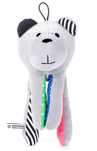 WHISBEAR SZUMIĄCY MIŚ CRY SENSOR SOFT MINKY ARBUZ