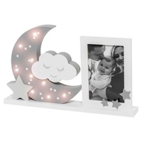 Ramka do zdjęć z lampką LED Moonlight DOOKY grey