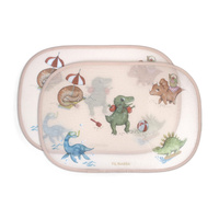 Filibabba Osłony przeciwsłoneczne do samochodu 2 szt. Dino Beach